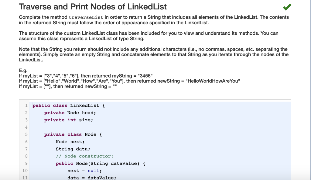 how to traverse a linked list in js