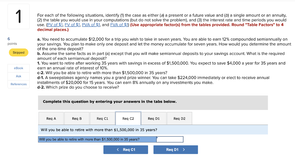 Solved 1 For Each Of The Following Situations, Identify (1) | Chegg.com