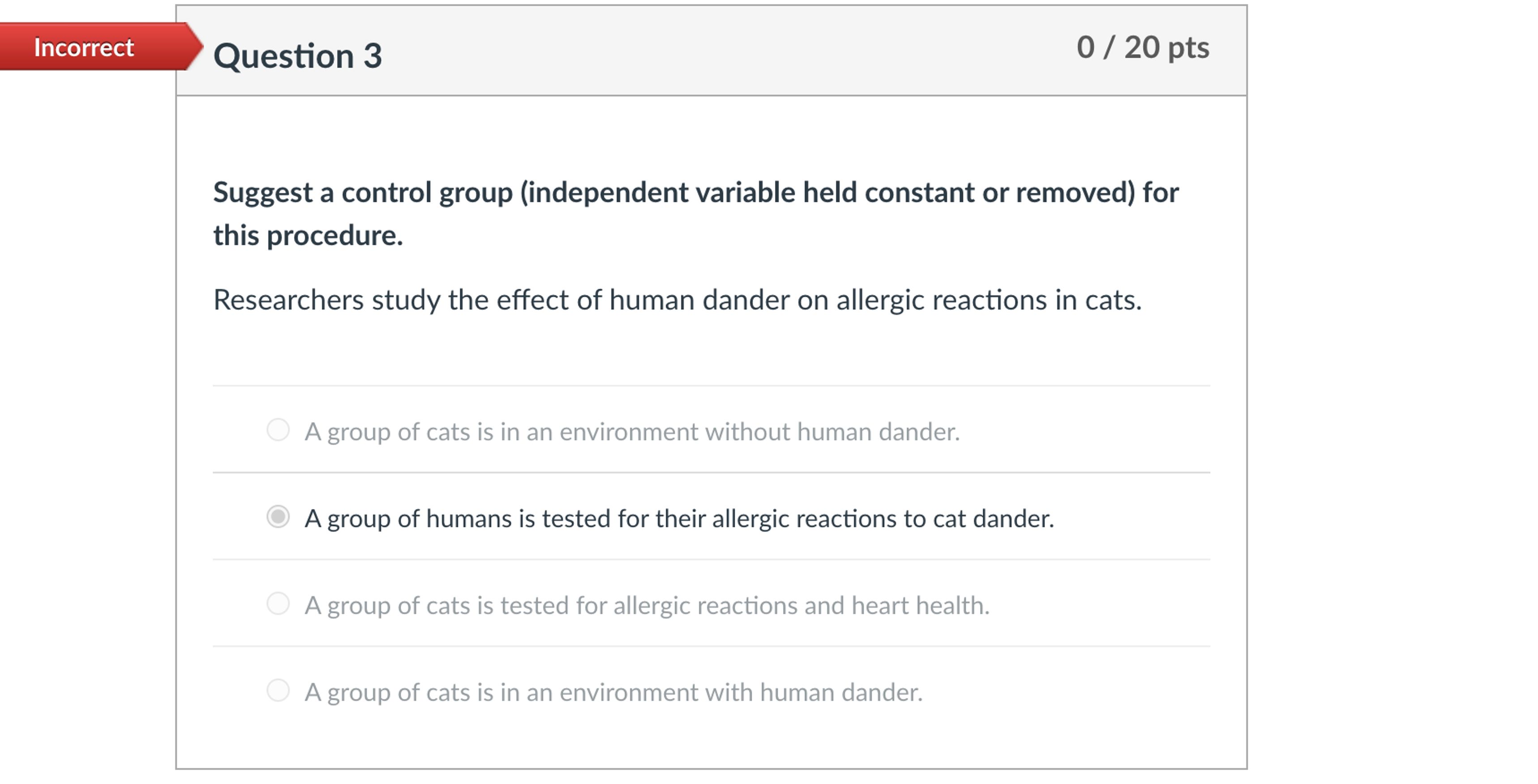 Solved Question 3Suggest a control group (independent | Chegg.com