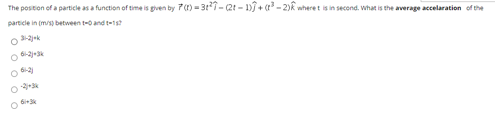 Solved The Position Of A Particle As A Function Of Time I Chegg Com