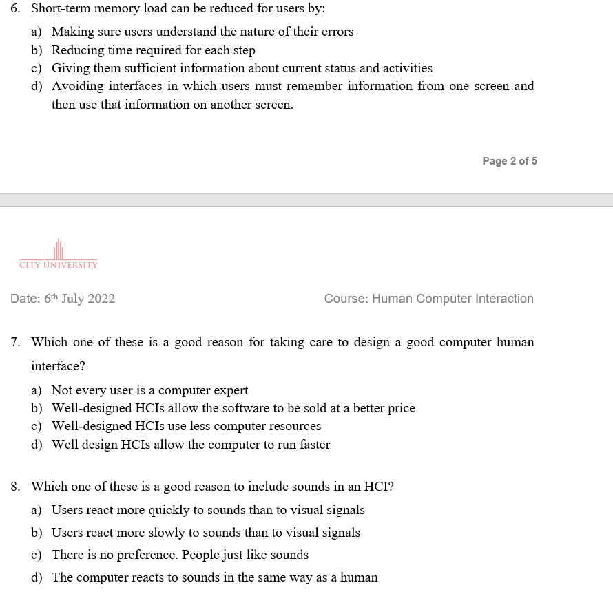 Solved SECTION A - MULTIPLE CHOICE QUESTIONS [TOTAL: 10 | Chegg.com
