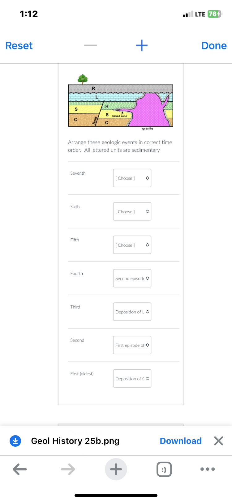 Solved Arrange These Geologic Events In Correct Time Order. | Chegg.com