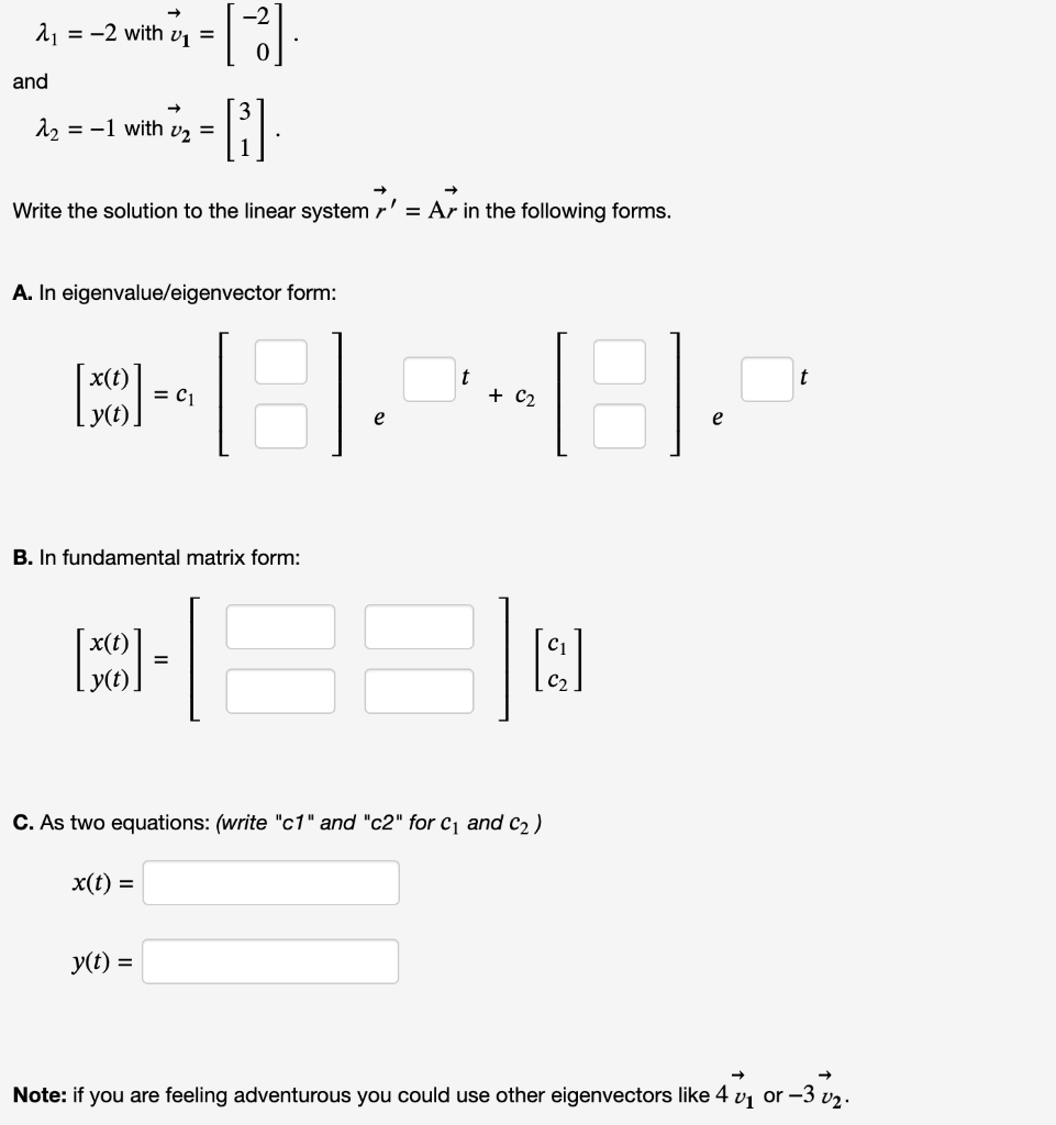 Solved Suppose That The Matrix A Has The Following | Chegg.com