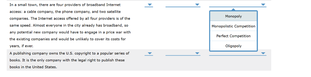 Solved For each f the following scenarios, identify the | Chegg.com