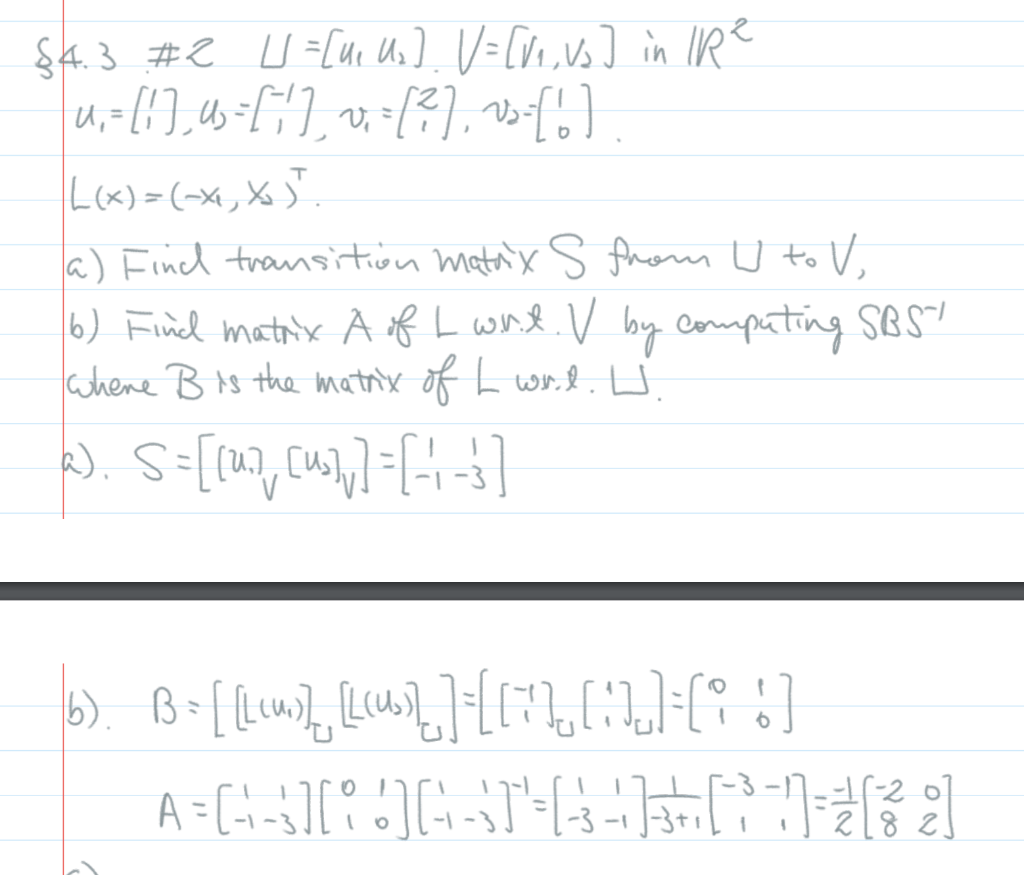 Solved 2. Let {u1,u2} And {v1,v2} Be Ordered Bases For R2, | Chegg.com