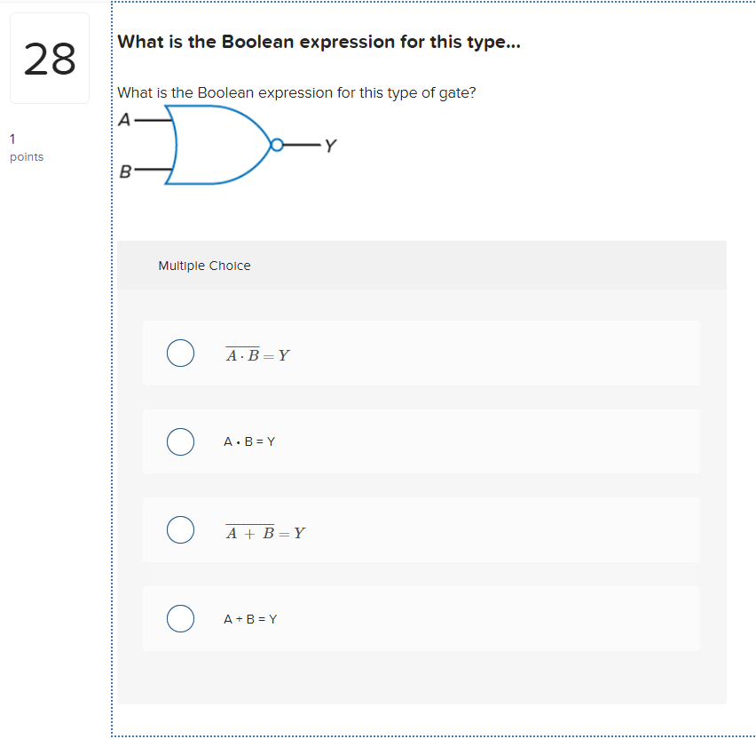 Solved What is the Boolean expression for this type... 28 | Chegg.com