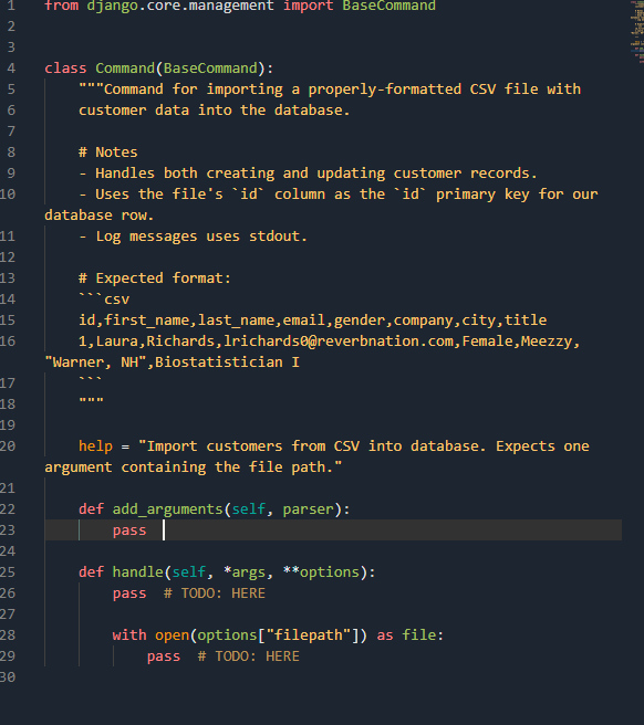 Solved ****PYTHON DJANGO**** Description Context Suppose | Chegg.com