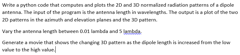Write a python code that computes and plots the 2D | Chegg.com