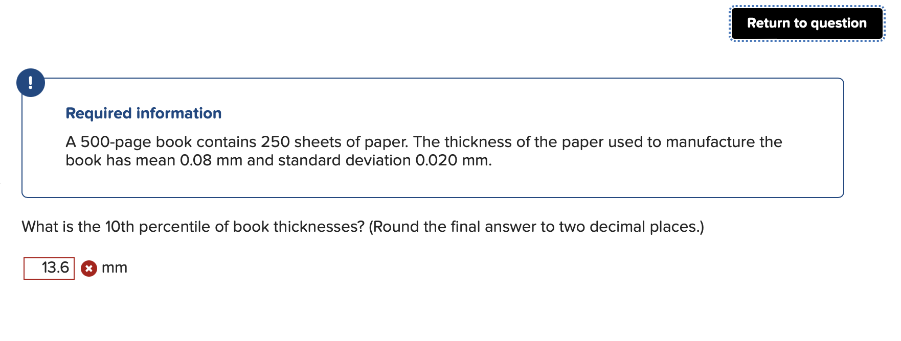 Solved Required information A 500page book contains 250