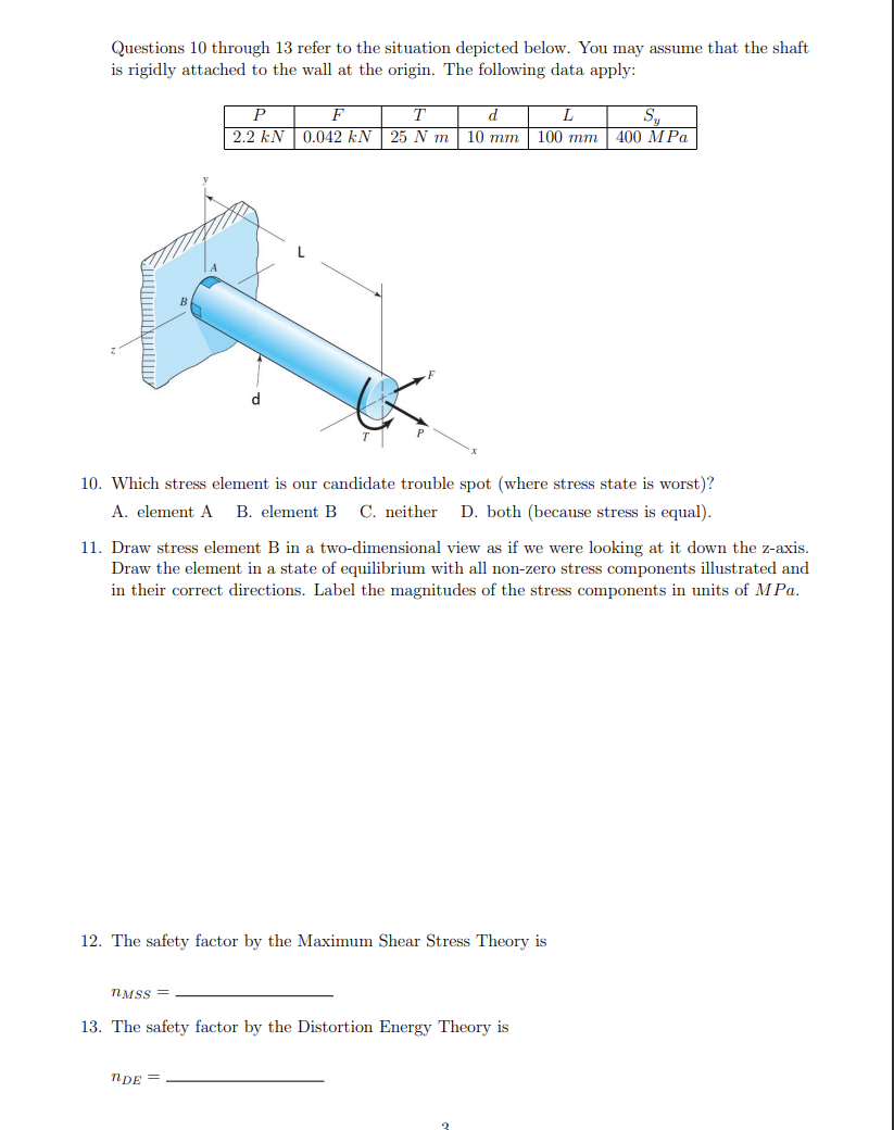 Solved Questions 10 Through 13 Refer To The Situation | Chegg.com