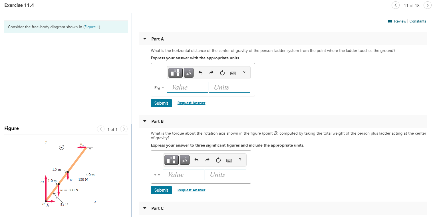 Solved Exercise 11.4 11 of 18 > Review Constants Consider | Chegg.com