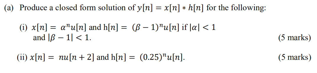 Solved A Produce A Closed Form Solution Of Y N X N Chegg Com