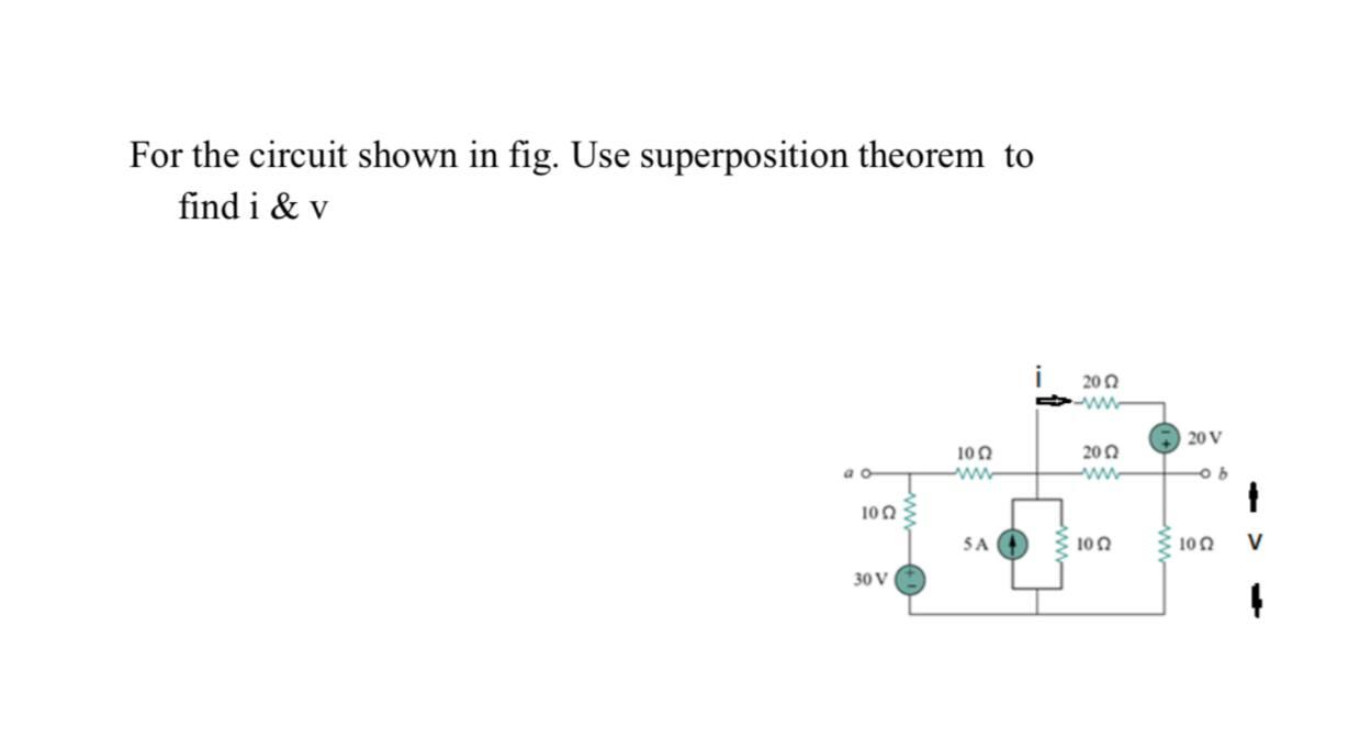 Solved For The Circuit Shown In Fig Use Superposition Chegg Com   Php4GtwOu