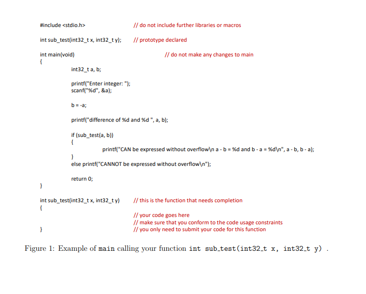 Solved Question Complete the function prototype: int | Chegg.com