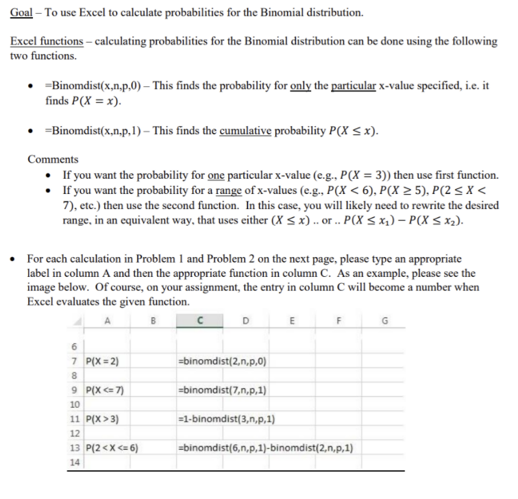 Solved Excel work. please show the function in excel that is | Chegg.com