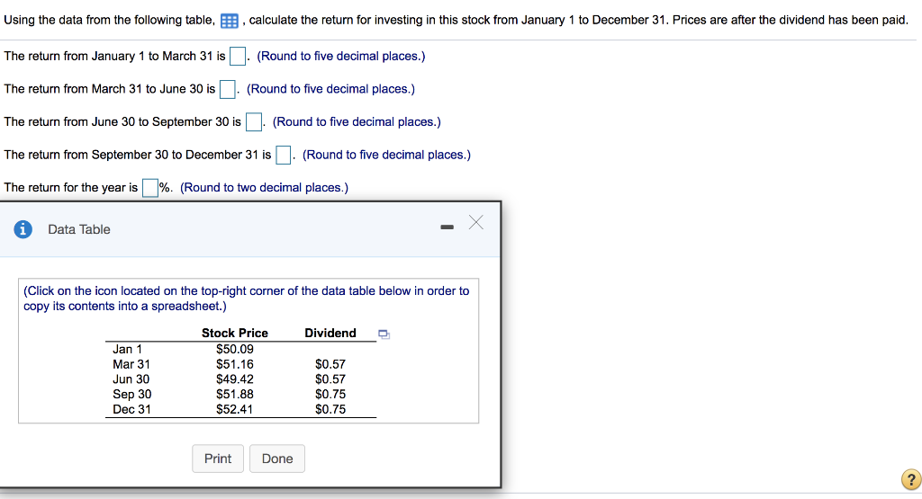 Solved Using The Data From The Following Table, B. Calculate | Chegg.com