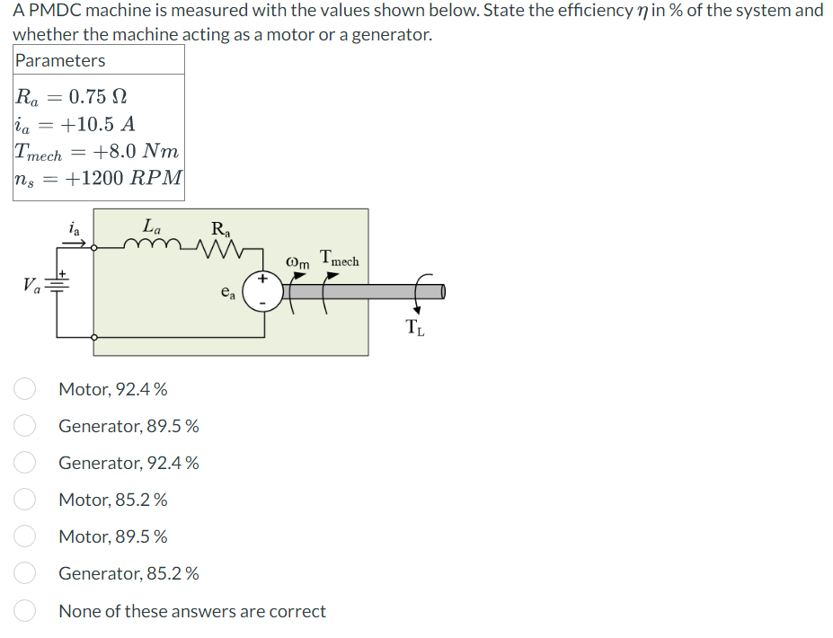 solved-a-pmdc-machine-is-measured-with-the-values-shown-chegg