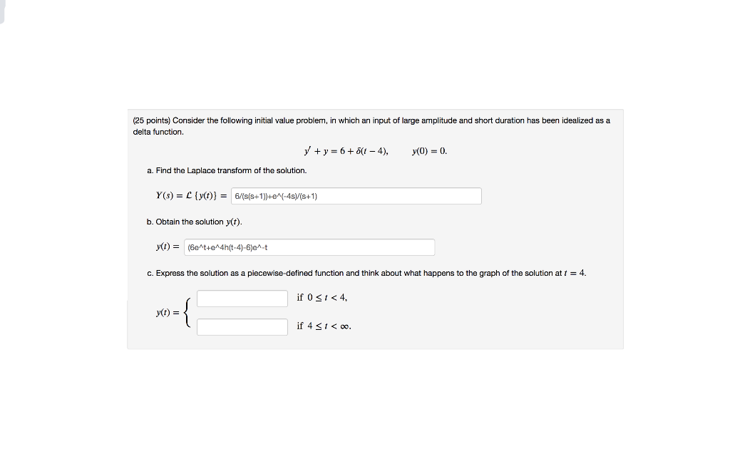 Solved (25 Points) Consider The Following Initial Value 