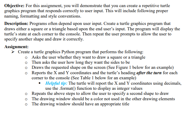 Solved Objective: For this assignment, you will demonstrate | Chegg.com