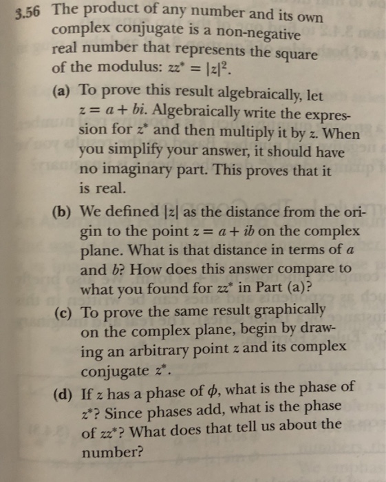 Solved product The complex conjugate is a non-negative real | Chegg.com