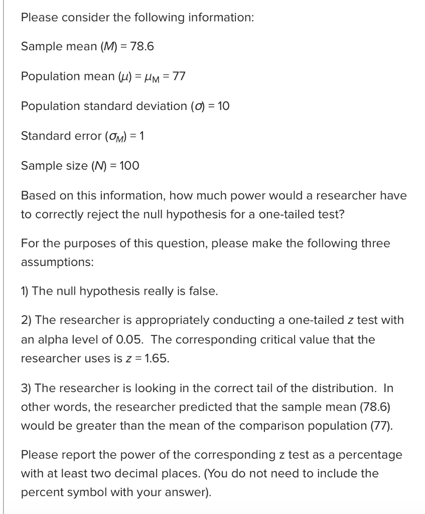 Solved Please consider the following information: Sample | Chegg.com
