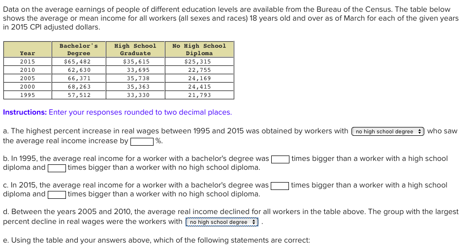 solved-data-on-the-average-earnings-of-people-of-different-chegg