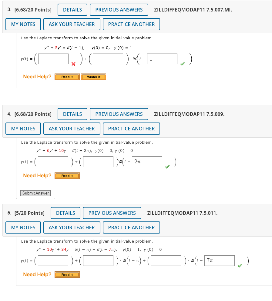 Solved Use The Laplace Transform To Solve The Given | Chegg.com