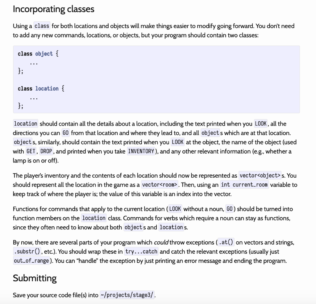 C++ program that makes an interactive fiction | Chegg.com