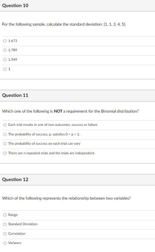 Solved For the following sample, calculate the standard | Chegg.com