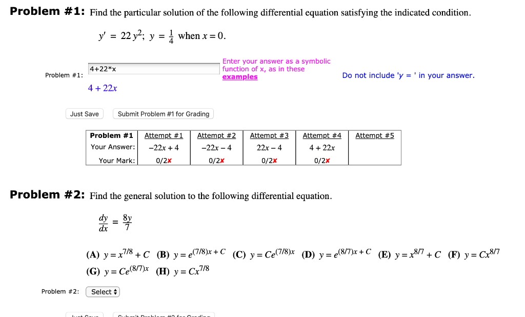 Solved Problem 1 Find The Particular Solution Of The Fo Chegg Com