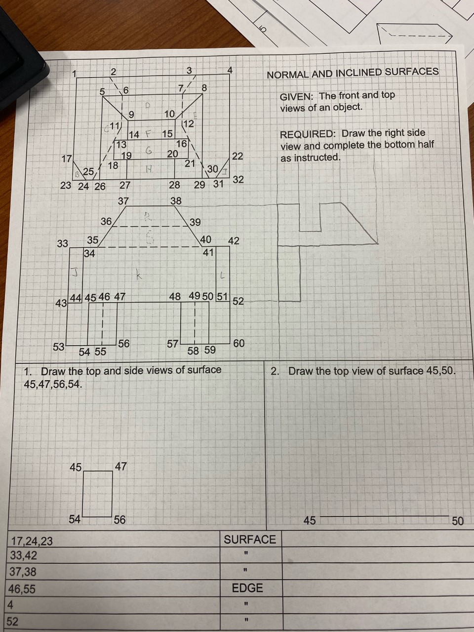 Solved The front and top views of an object. The top view on | Chegg.com