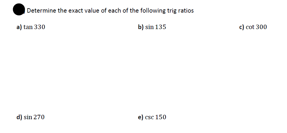 solved-determine-the-exact-value-of-each-of-the-following-chegg