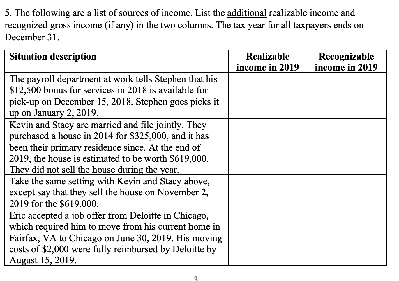 Which Of The Following Is A Source Of Income Solved 5. The following are a list of sources of income. | Chegg.com