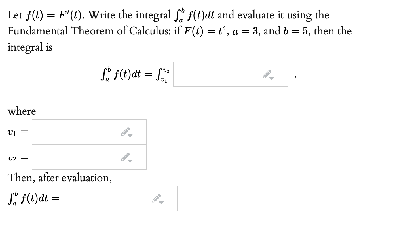 Let F T F T Write The Integral Số F T Dt And Chegg Com