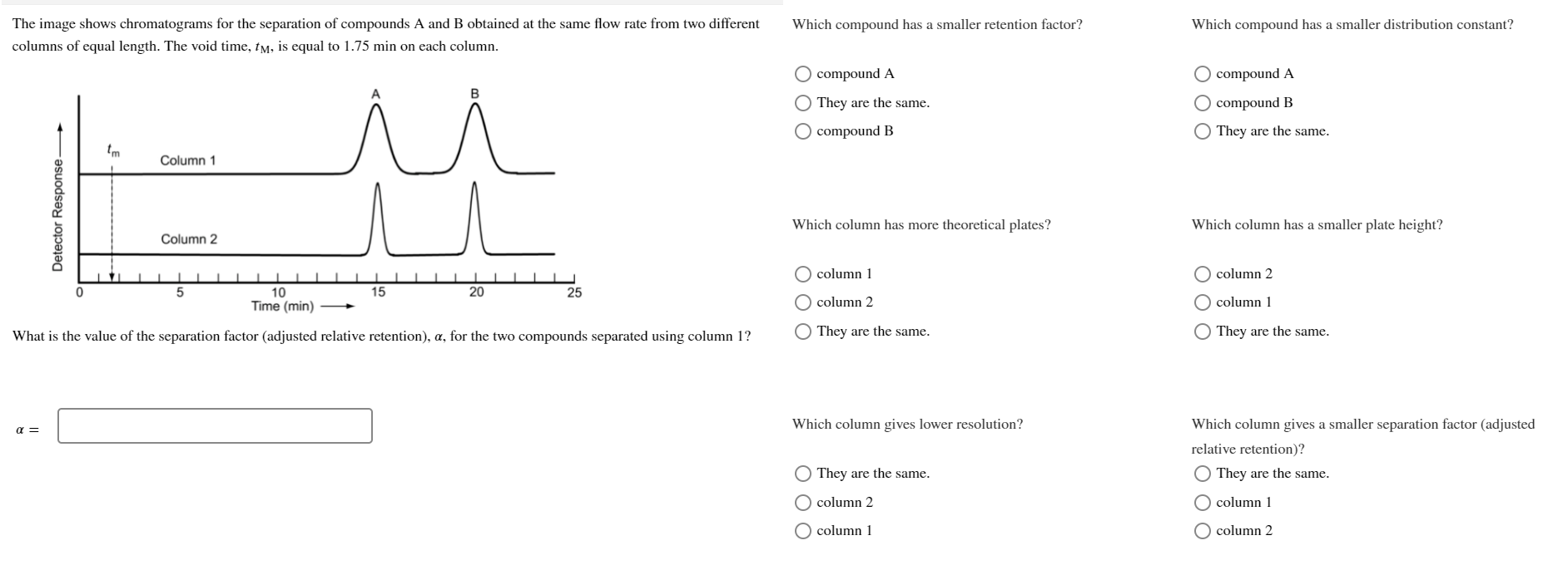 Solved Which compound has a smaller retention factor? Which