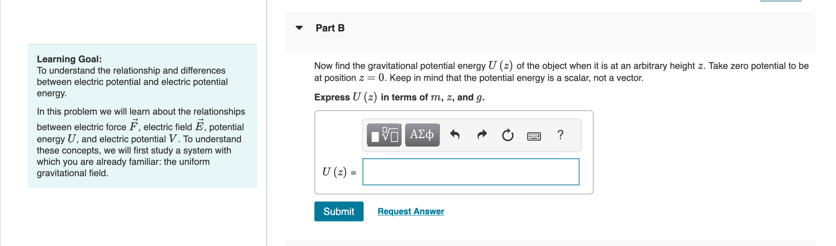 Solved Learning Goal: To understand the relationship and | Chegg.com