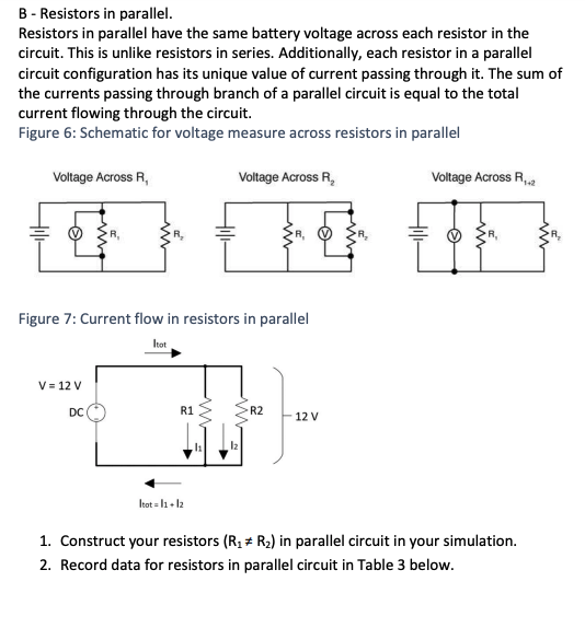 Solved B - Resistors In Parallel. Resistors In Parallel Have | Chegg.com