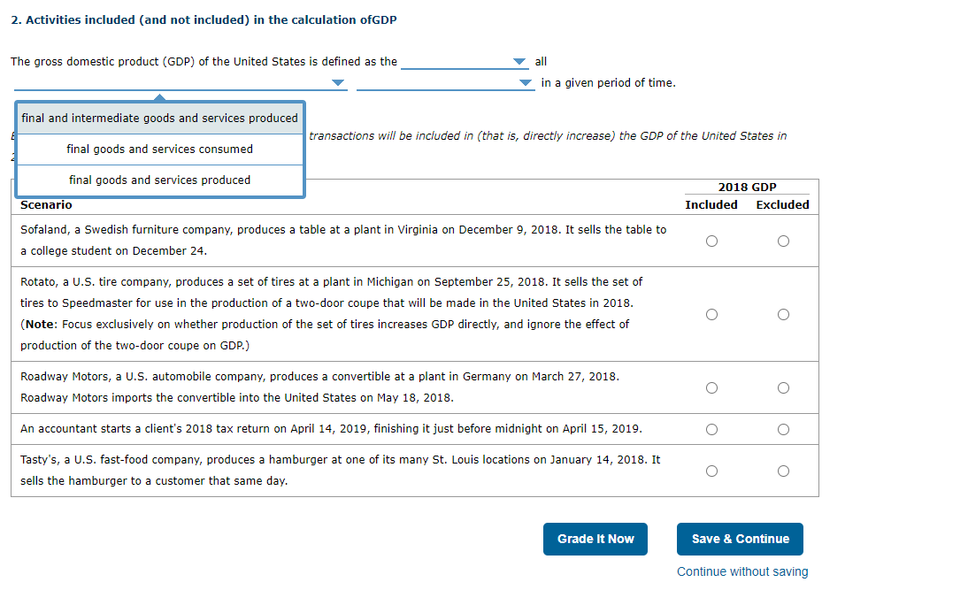 Solved 2 Activities Included and Not Included In The Chegg