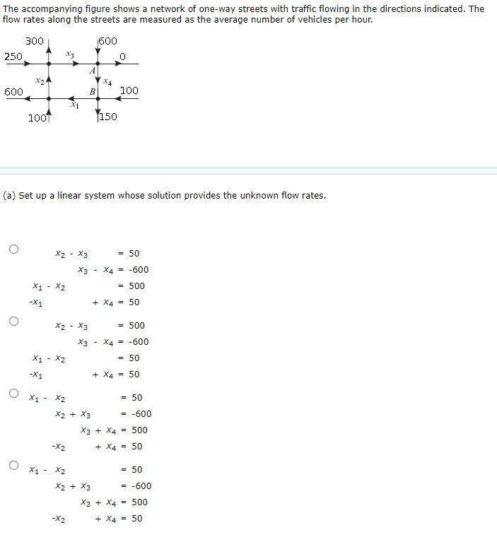 Solved The accompanying figure shows a network of one-way | Chegg.com
