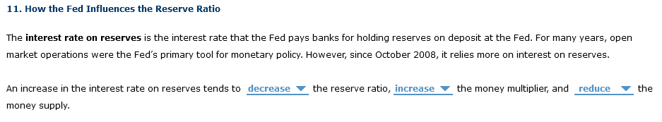 Solved How The Fed Influences The Reserve Ratiothe Interest 