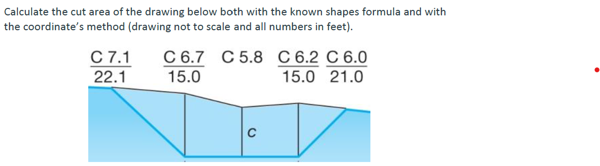 Solved Calculate the cut area of the drawing below both with | Chegg.com