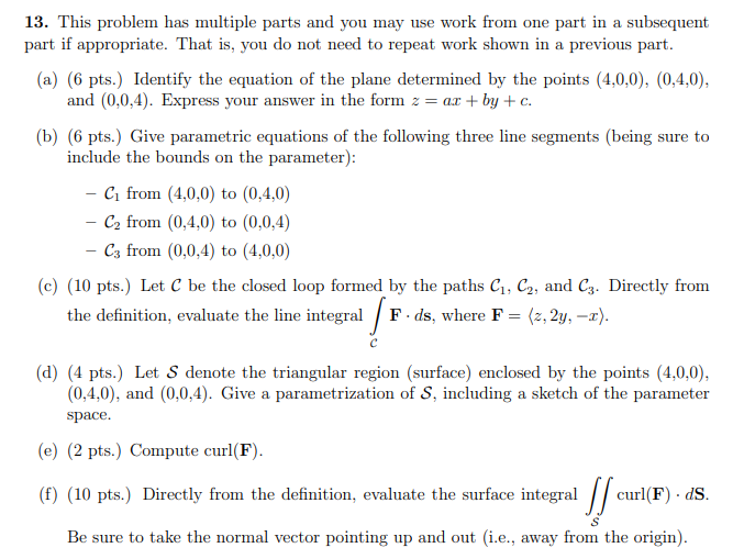 Two Part Problems Solved 13. This problem has multiple parts and you may use | Chegg.com