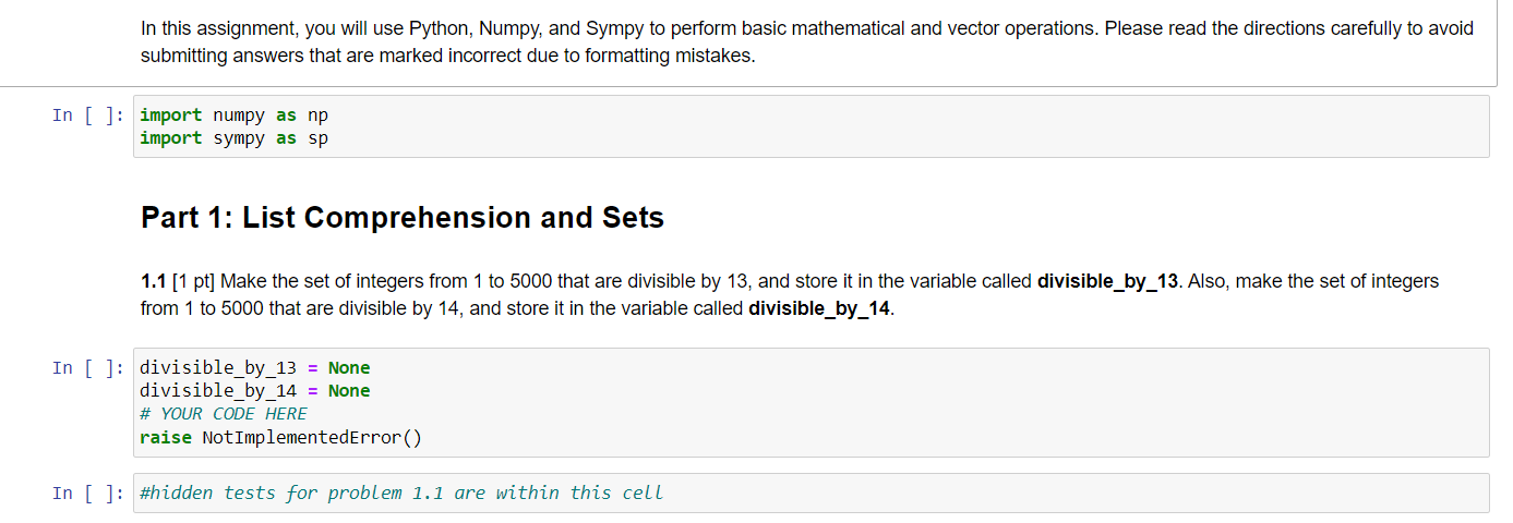 Solved] Please use Python In this assignment we will be