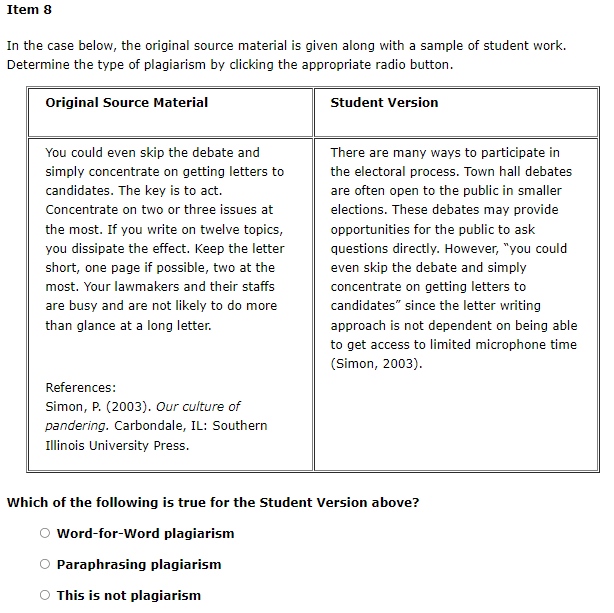 In the case below, the original source material is given along with a sample of student work. Determine the tone of nlaniarie