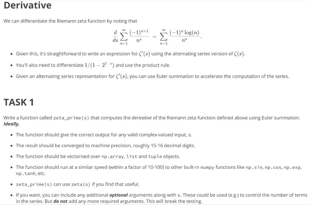 Solved Use python and differentiate the Riemann | Chegg.com
