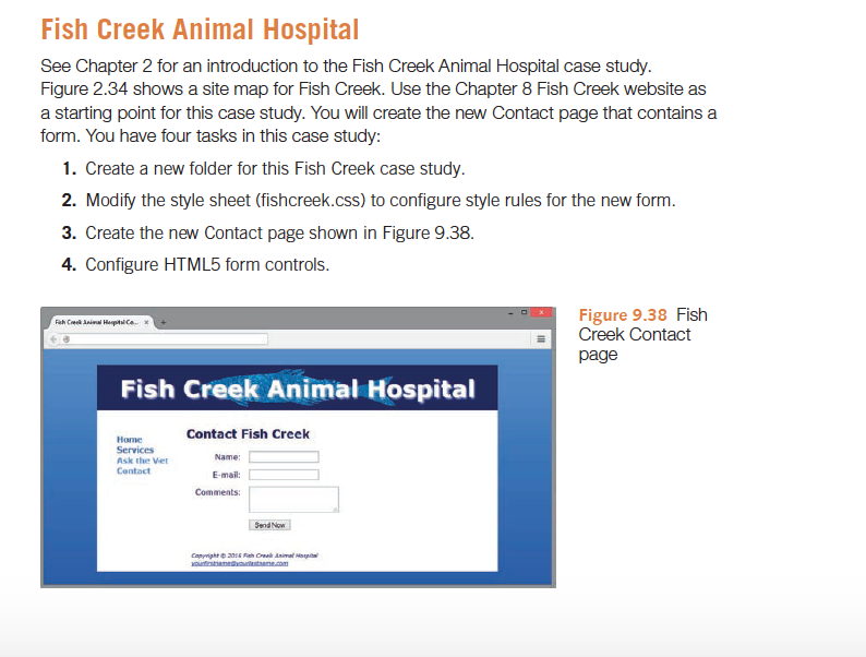 Solved Fish Creek Animal Hospital See Chapter 2 for an | Chegg.com