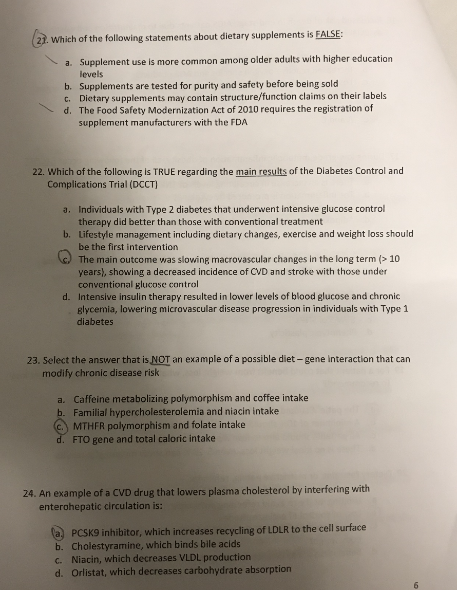 Solved 21. Which of the following statements about dietary