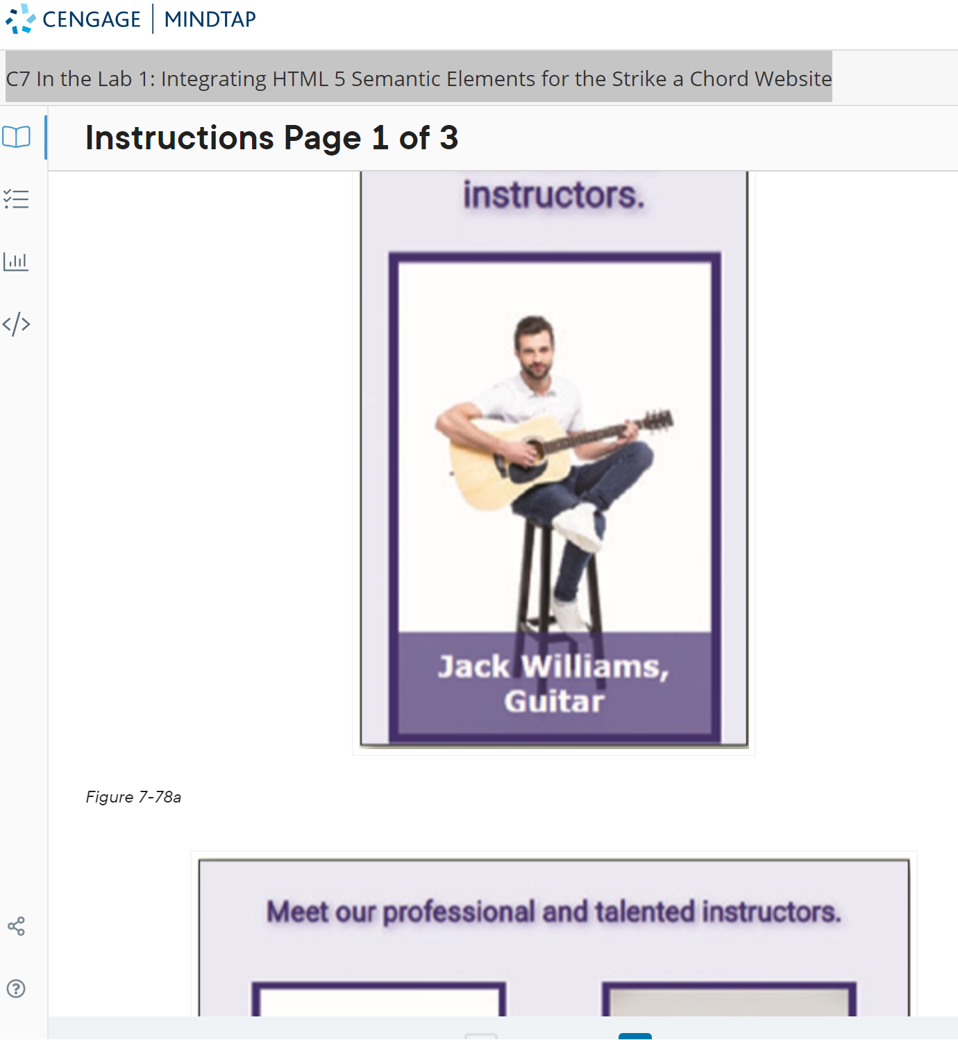 Solved C7 In the Lab 1: Integrating HTML 5 Semantic Elements | Chegg.com