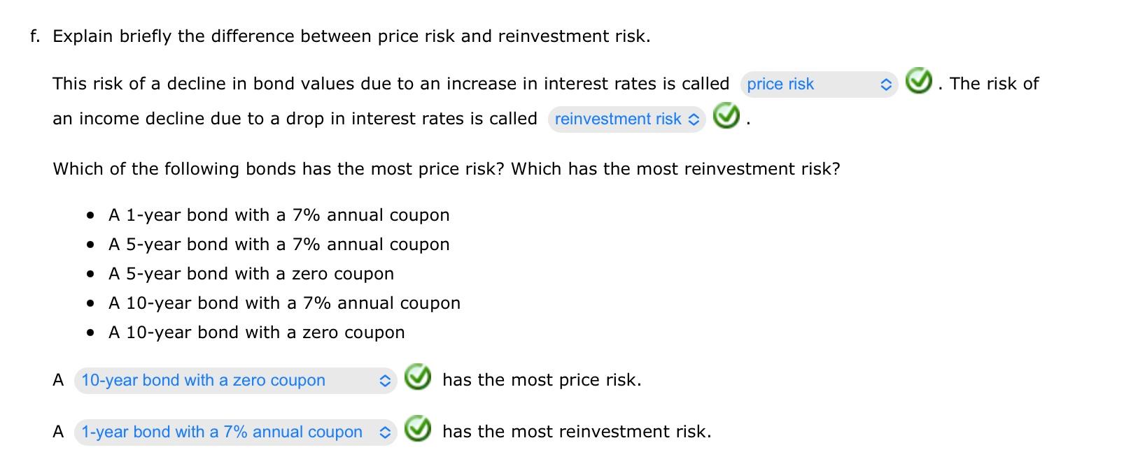 F Explain Briefly The Difference Between Price Risk 8322