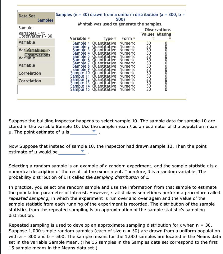 Solved 1. The sampling distribution of the sample mean | Chegg.com